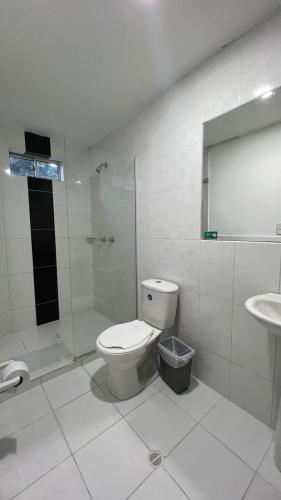 Koupelna v ubytování Hotel Medellín 66
