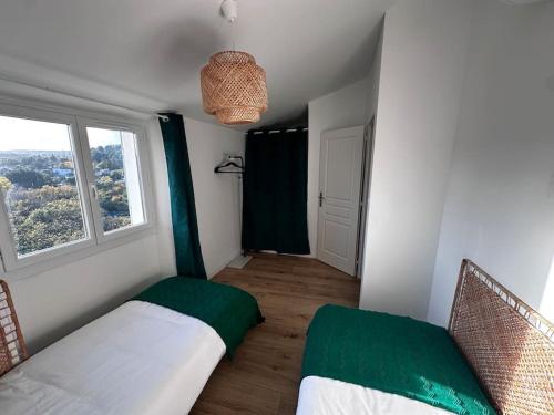 a small room with a bed and a window at Cosy Cottage by Alice Village Provençal Sunshine in Fuveau