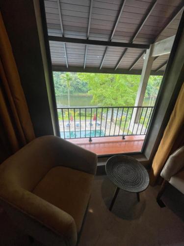 Balkón nebo terasa v ubytování Aramya river front boutique hotel