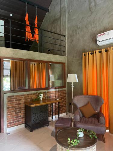 Posezení v ubytování Aramya river front boutique hotel
