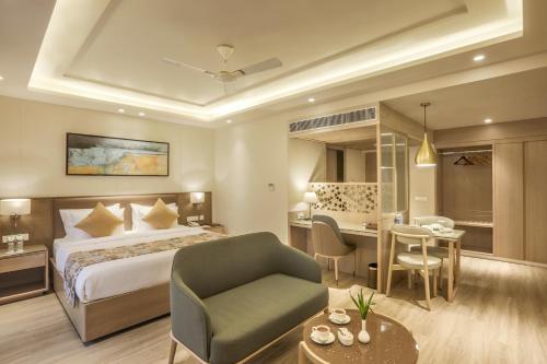 Postel nebo postele na pokoji v ubytování Resort De Coracao - Calangute , Goa
