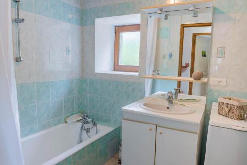 Ένα μπάνιο στο Gîte Gîte Le Mont Lozère 2/4 personnes