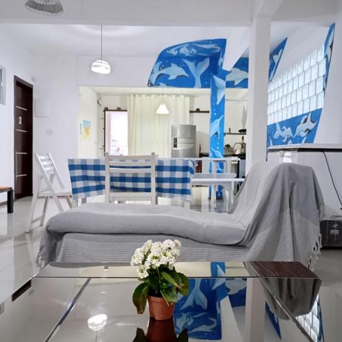 Ένα ή περισσότερα κρεβάτια σε δωμάτιο στο Pousada Morro dó Macaco ARTE