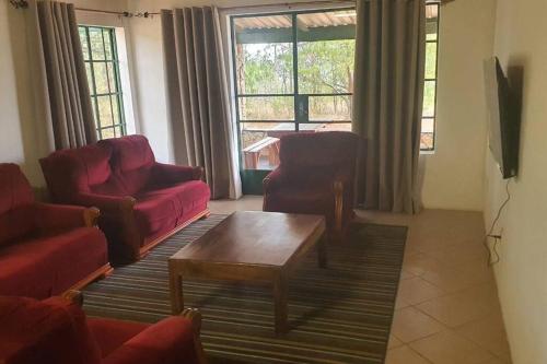 TV/trung tâm giải trí tại Windy Ridge Cottage