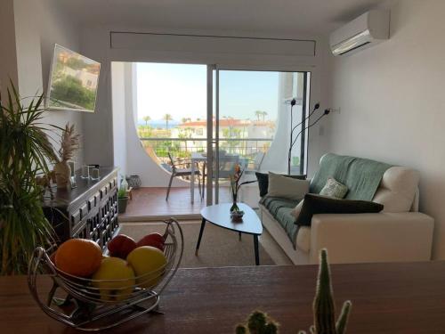 A seating area at AwayDays Estudio Vista Mar con WiFi