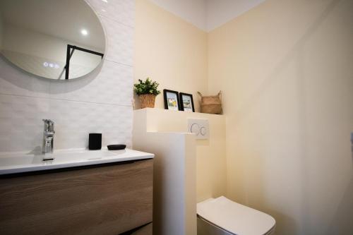 Et badeværelse på Petite maison cosy