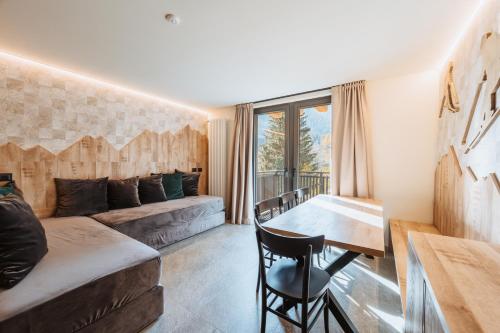 Posezení v ubytování Residence Piz Aot