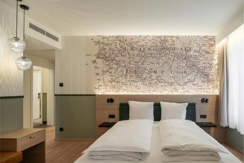 Postel nebo postele na pokoji v ubytování Hotel Altes Bräuhaus