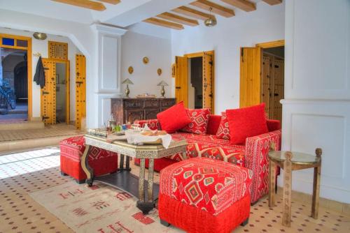 Posezení v ubytování Luxe RIAD-privé-RIAD MIMI centre-ville