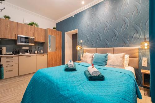 Cama o camas de una habitación en Budapest Magic in Downtown