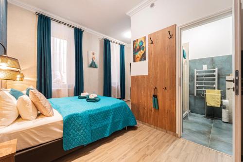 Cama o camas de una habitación en Budapest Magic in Downtown