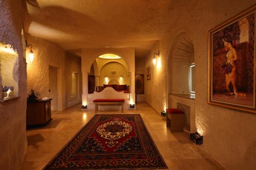 Cama o camas de una habitación en Cappadocia Inn Cave Hotel