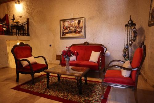 Zona de estar de Cappadocia Inn Cave Hotel