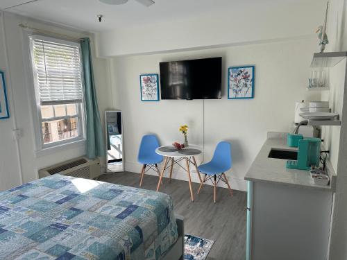 Μια τηλεόραση ή/και κέντρο ψυχαγωγίας στο Cozy Studio in the Heart of the Palm Beach Island