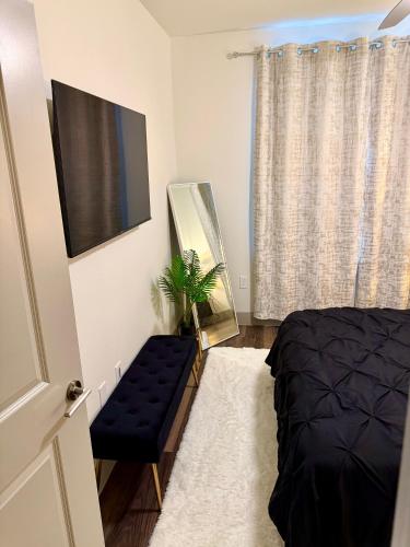 Luxury Appartement with Everythingにあるベッド