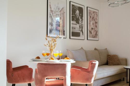 Χώρος καθιστικού στο Apartament Lumière