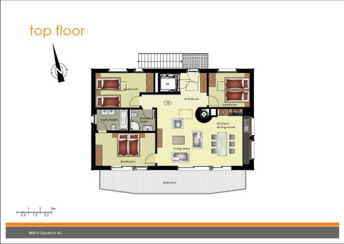 Κάτοψη του Apartment Bäreggblick - GRIWA RENT AG