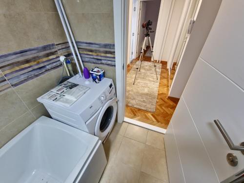 Koupelna v ubytování Apartman Leskovac