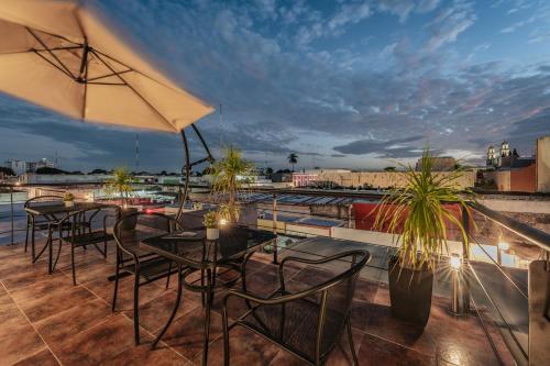 Balkón nebo terasa v ubytování Hotel Casa Nova, Merida