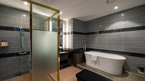 Koupelna v ubytování Hotel JCS Yeosu