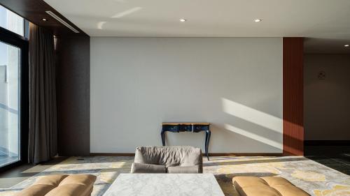 Posezení v ubytování Hotel JCS Yeosu