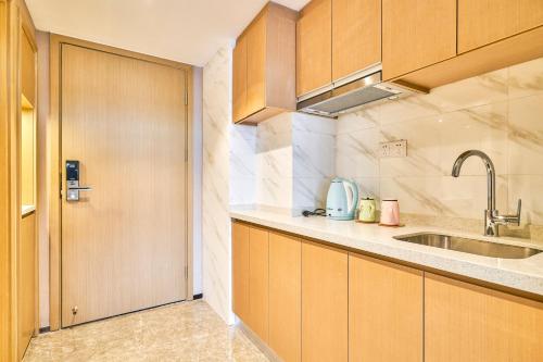 Dapur atau dapur kecil di Yijia Apartment Alibaba Haichuangyuan Branch