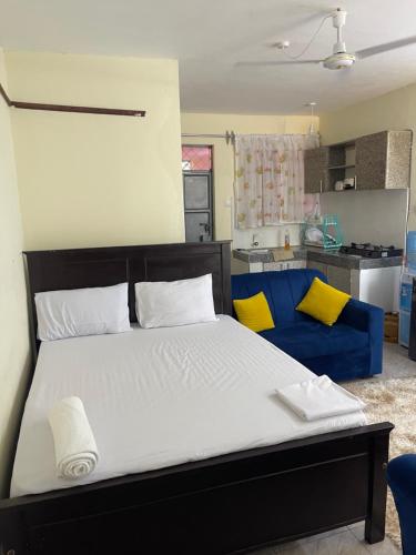 Kuchyň nebo kuchyňský kout v ubytování Shalimin Homes- Kilifi Seahorse road