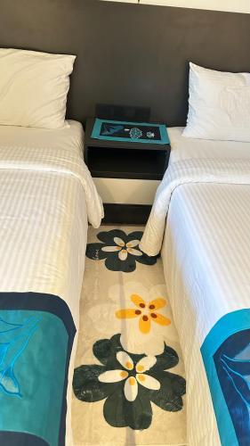 Apec Mandala Luxury Phú Yênにあるベッド