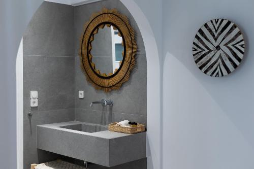 Et badeværelse på Hotel Villa Flora
