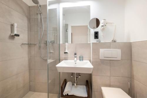 Koupelna v ubytování Salzburg Hotel Lilienhof