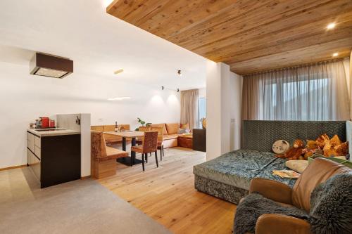 Χώρος καθιστικού στο Paradeis Apartments