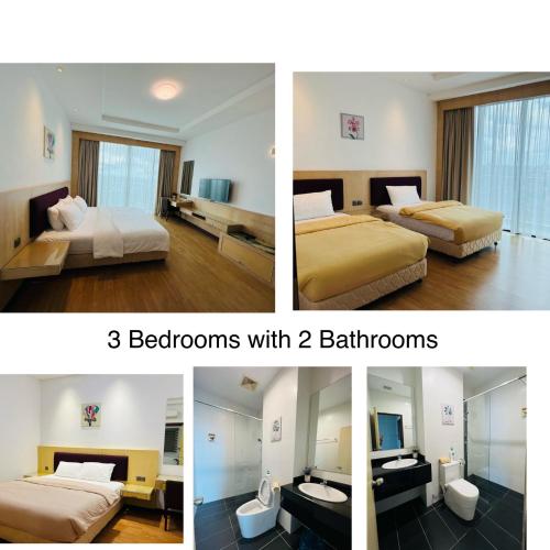 Postel nebo postele na pokoji v ubytování Imperial Grand Suite Apartment Kuching