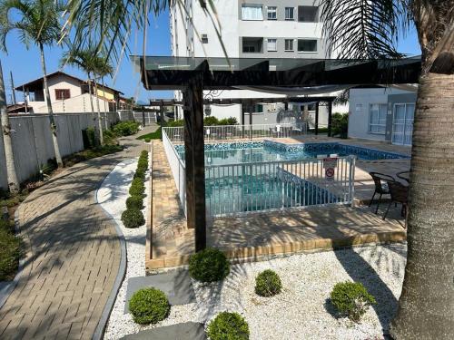 Zahrada ubytování Residencial Órion Condomínio Piscina 250m Praia