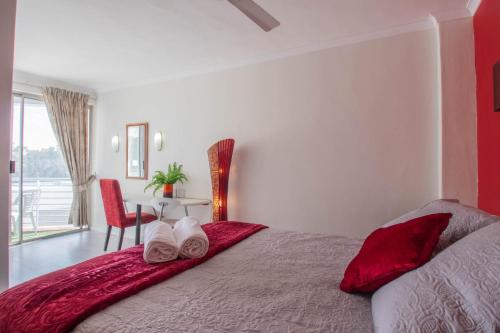 Ένα ή περισσότερα κρεβάτια σε δωμάτιο στο Unit 62 Peninsula Bay