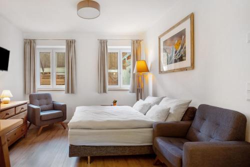 Posezení v ubytování Haus am Hof