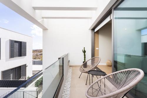 Μπαλκόνι ή βεράντα στο Home2Book Nordic Stay, Pool & Waves in Abades