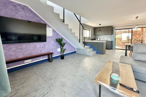 Χώρος καθιστικού στο The 360 with Wow Views Private Heated pool and Hot tub