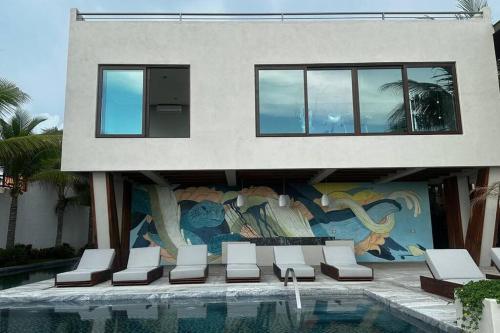 Piscine de l'établissement Lujoso Studio Frente al Mar ou située à proximité