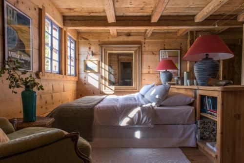 Ruang duduk di Arthaus Megève