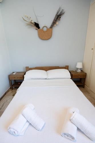 Ένα ή περισσότερα κρεβάτια σε δωμάτιο στο Vassia's B rooms