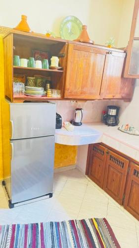 Η κουζίνα ή μικρή κουζίνα στο Appartement a 4 Minutes de la plage
