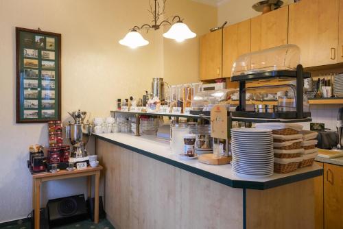 Dapur atau dapur kecil di Hotel Windrose Borkum