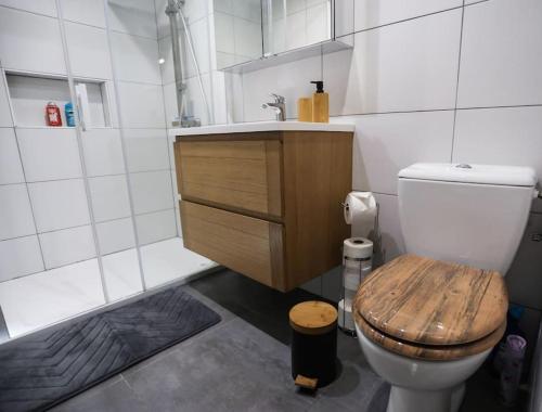 Koupelna v ubytování T2 cosy entre calme et proximité