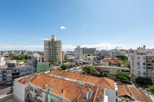 an aerial view of a city with buildings at GO Rio Branco by LikeHome in Porto Alegre