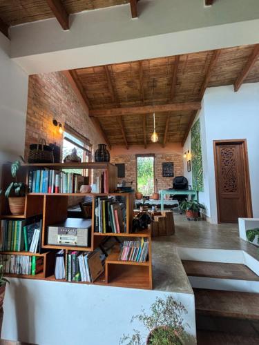Die Bibliothek im Privatzimmer