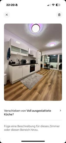 Dapur atau dapur kecil di Zeitperlewohnen Ocean