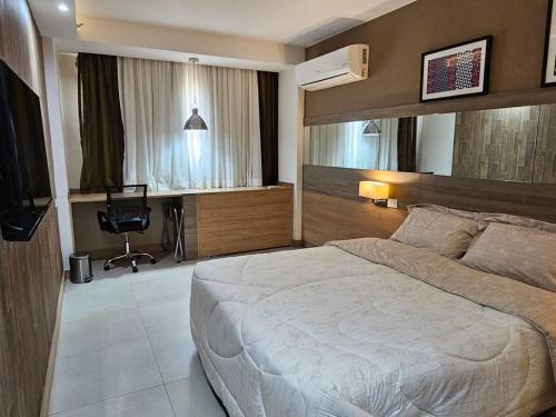 Katil atau katil-katil dalam bilik di Premier Flat Queimados