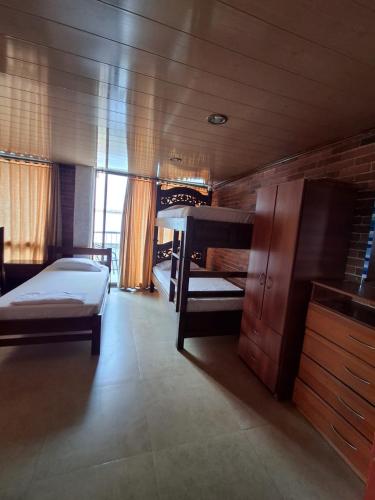 Cama o camas de una habitación en Quinta el Castillo