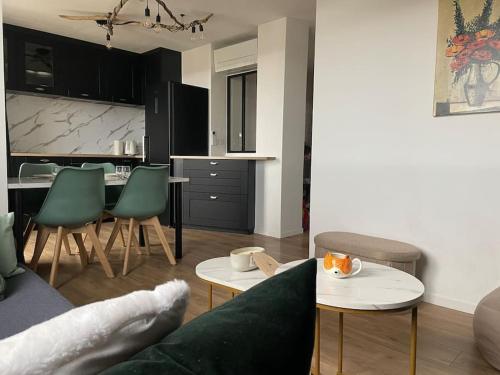 Η κουζίνα ή μικρή κουζίνα στο Havre de paix en appartement