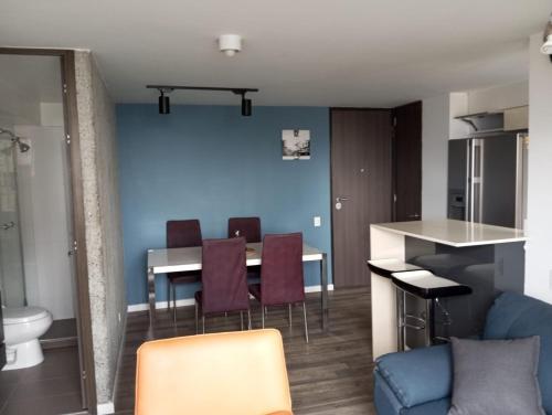 Et opholdsområde på Magnífico apartamento